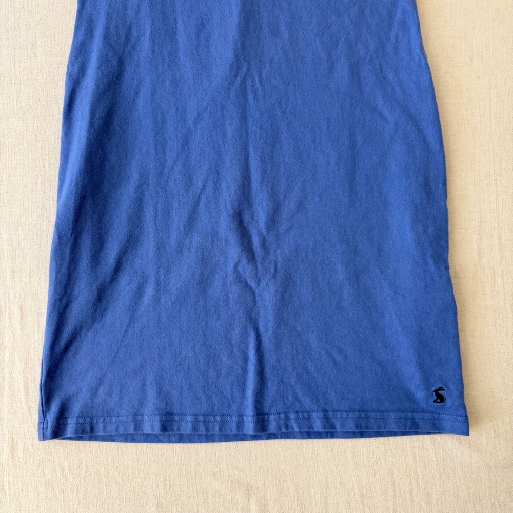 Joules Riva Dress Womens 4 Blue Sleeveless Cotton Shift Mini - Picture 9 of 13
